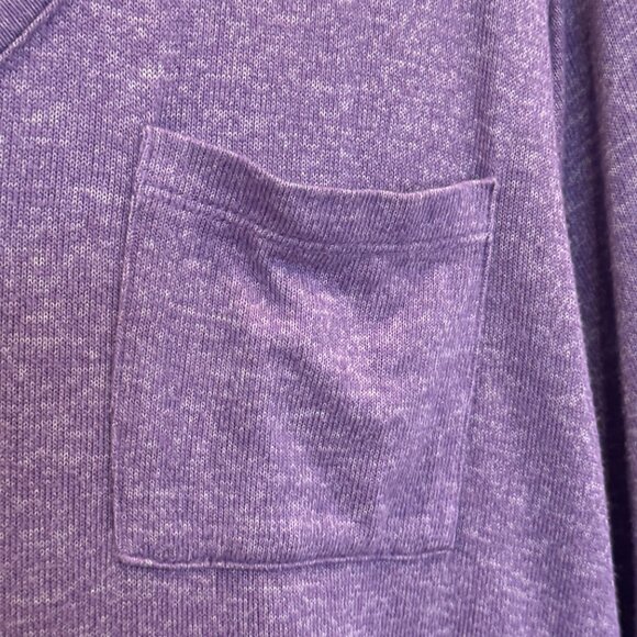 Lane Bryant Purple V-Neck Tunic Tee 3/4 Length Sleeves Lightweight EUC Casual - Picture 5 of 6